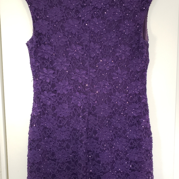 Connected Purple Sequins Dress - Picture 3 of 6